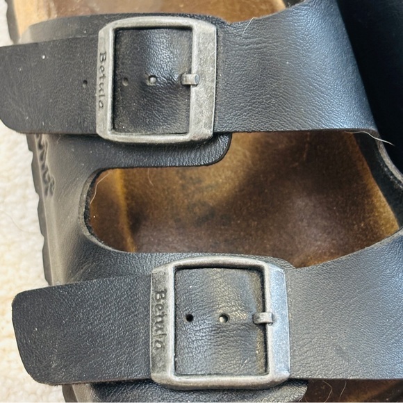Birkenstock Betula Black Leather Sandals SZ 7 - Picture 12 of 12